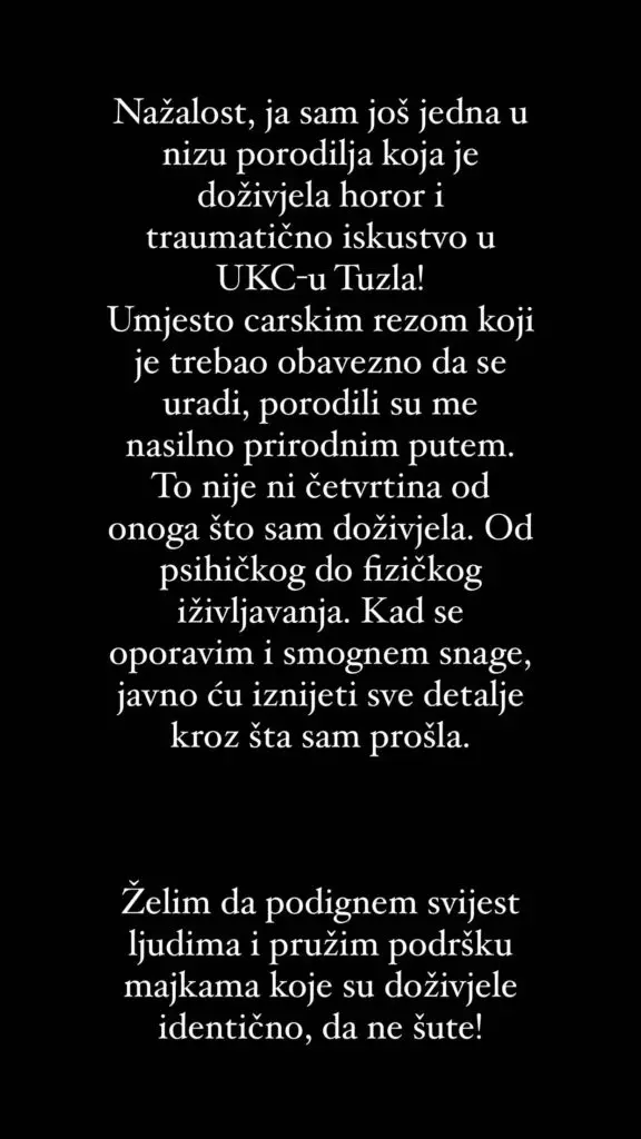 Dada Mešaljić objavila potresan status: Doživjela sam horor i traumu u UKC Tuzla – Ekspanzija.com